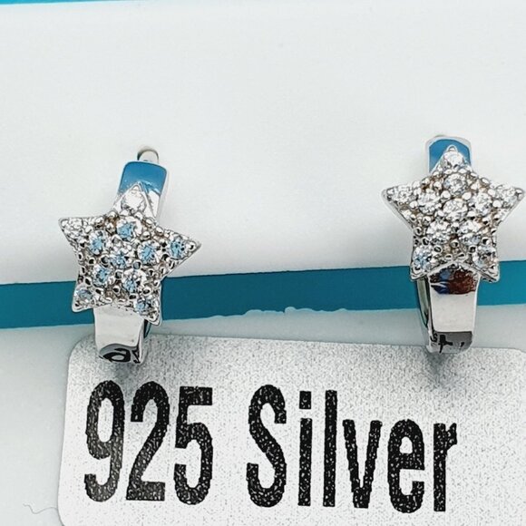 "925 Sterling Silver CZ Beautiful Earrings for Women, 1USPAR4271 - Picture 4 of 11
